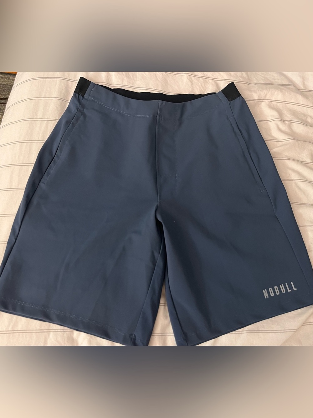 NOBULL Slate Blue Athletic Training Shorts NWOT Men’s Medium Pockets